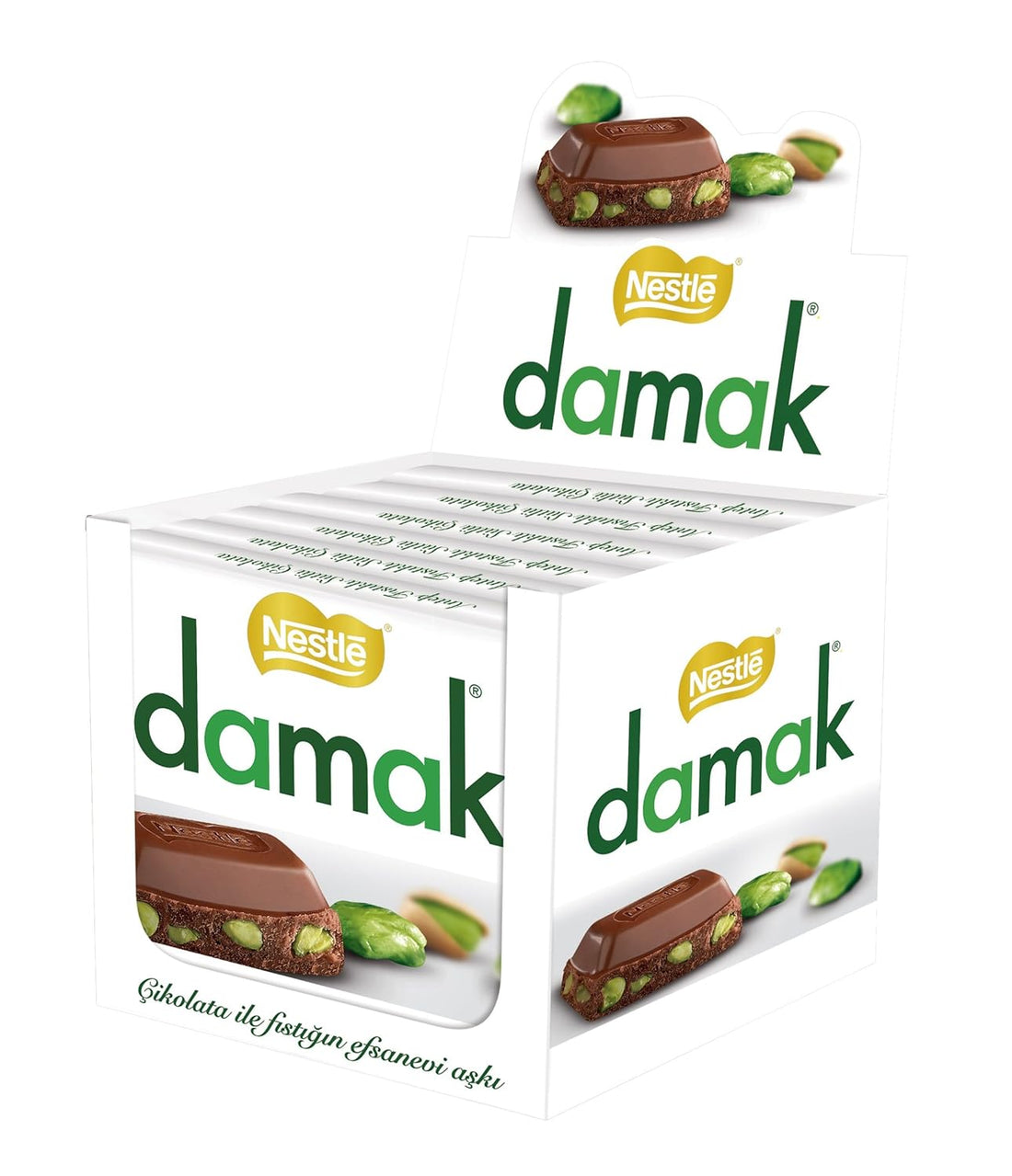 Damak White Chocolate w/ Pistachio 6pck x 60g