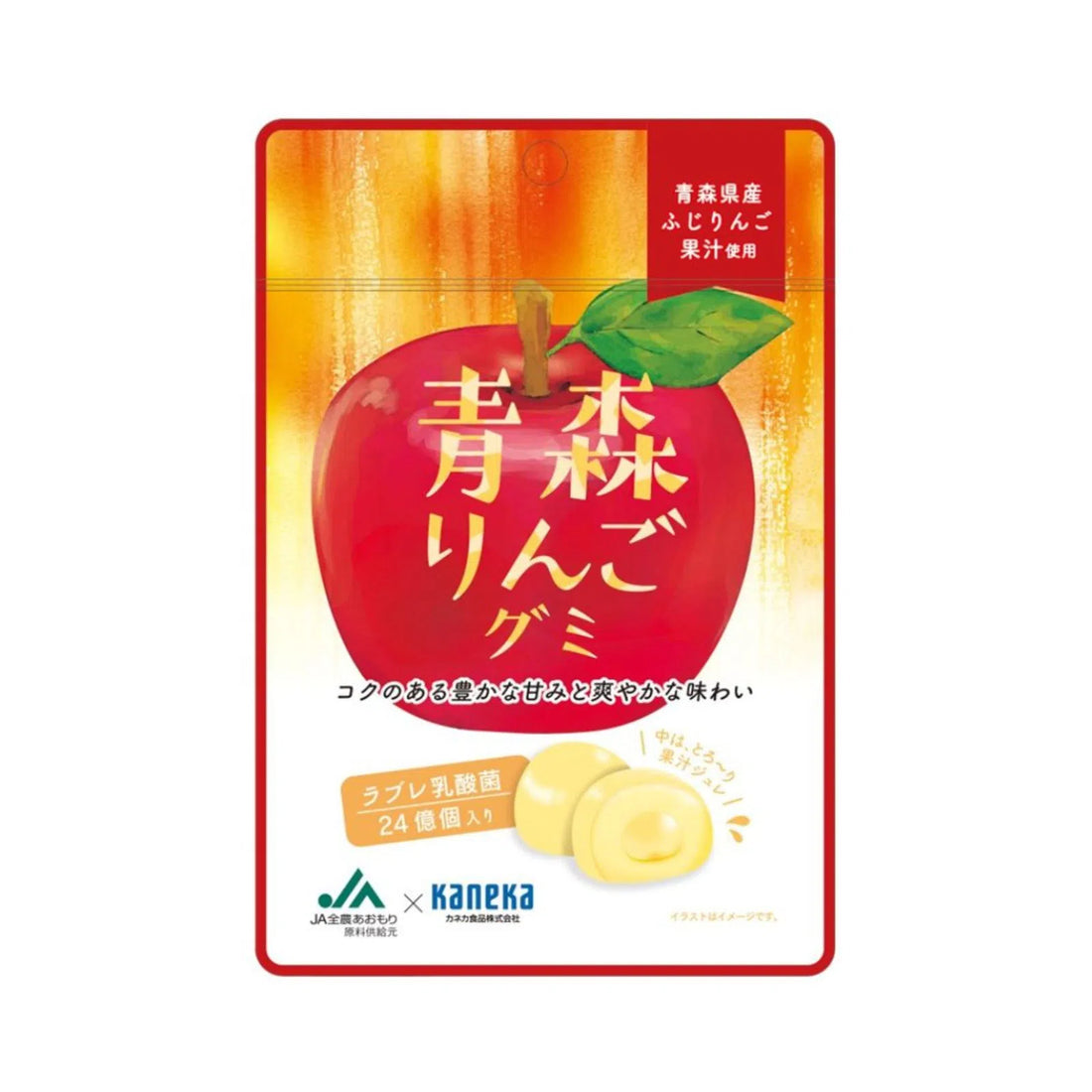 Kaneka Aomori Fuji Apple Gummy pack of 10 (Japan)