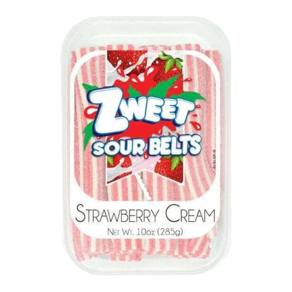Zweet Sour Belts Strawberry Cream