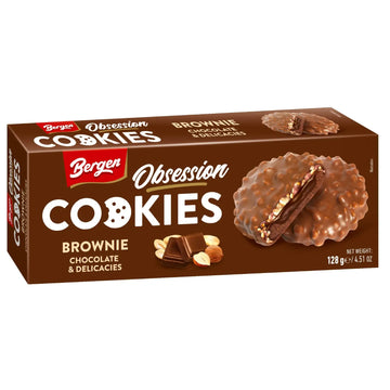 Bergen Cookies - Brownie Chocolate & Nuts 128g (Europe)