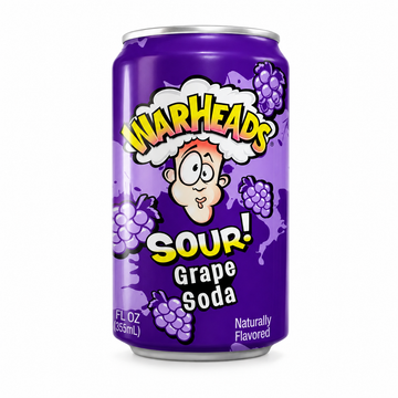 Warheads Grape Sour Soda 355ml