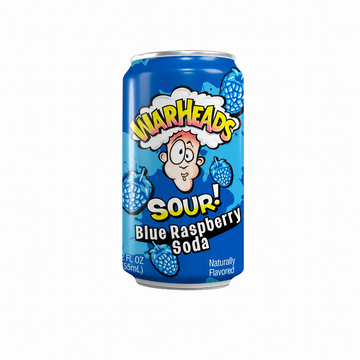 Warheads Blue Raspberry Sour Soda 355ml