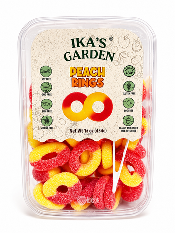 Ika's Garden Peach Rings 454g