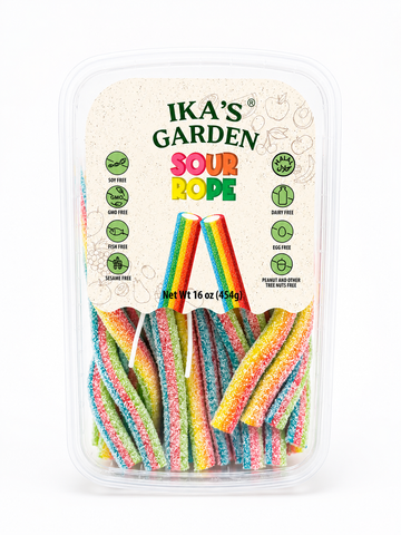 Ika's Garden Sour Ropes Rainbow 454g