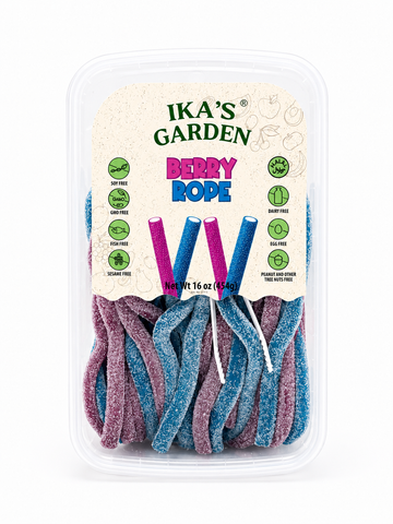 Ika's Garden Sour Ropes Berry 454g