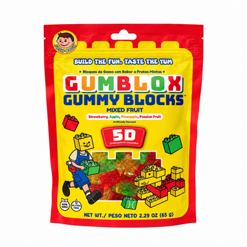 Gumblox Mixed Fruit Flavor Gummy Blocks 65g (China)