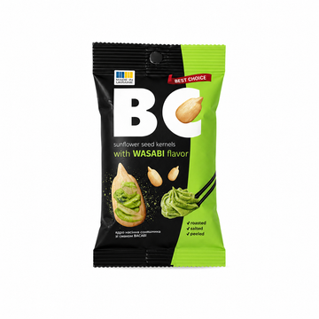 BC Wasabi Flavor Sunflower Seed Kernels 80g (Ukraine)