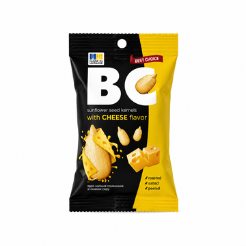 BC Cheese Flavor Sunflower Seed Kernels 80g (Ukraine)