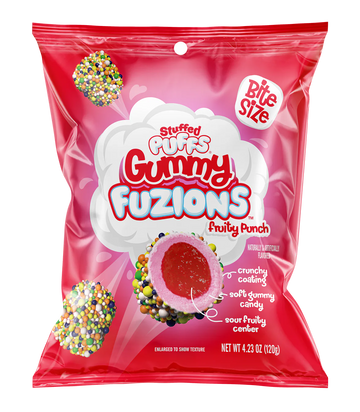 Stuffed Puffs Fuzions Gummy Fruity Punch 120g