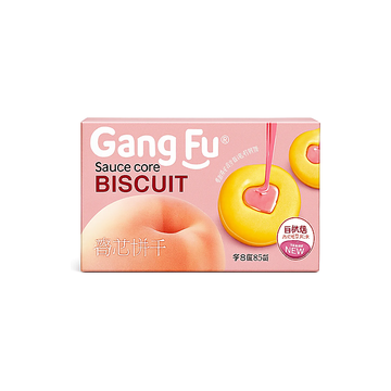 Gangfu Sauce Core White Peach Flavor Biscuit 55g (China)