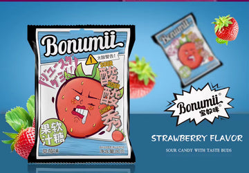 Bonumii Sour Show Juice Gummy – Strawberry Flavor 88g (China)