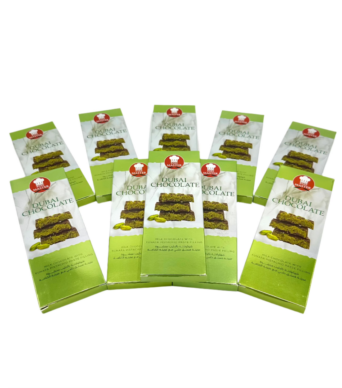 Bake Master Dubai Chocolate Bar 10pck x 60g