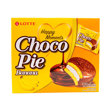 Lotte Choco Pie Banana (12 Pack Box) (Korea)