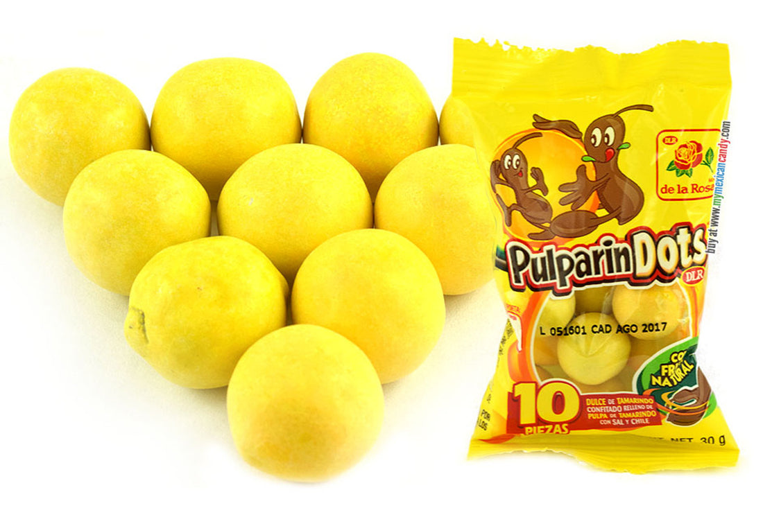De La Rosa PulparinDots Yellow 12pck x 30g Mexico
