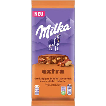 Milka Extra Chunky Salted Caramel Almond 190g (Germany)