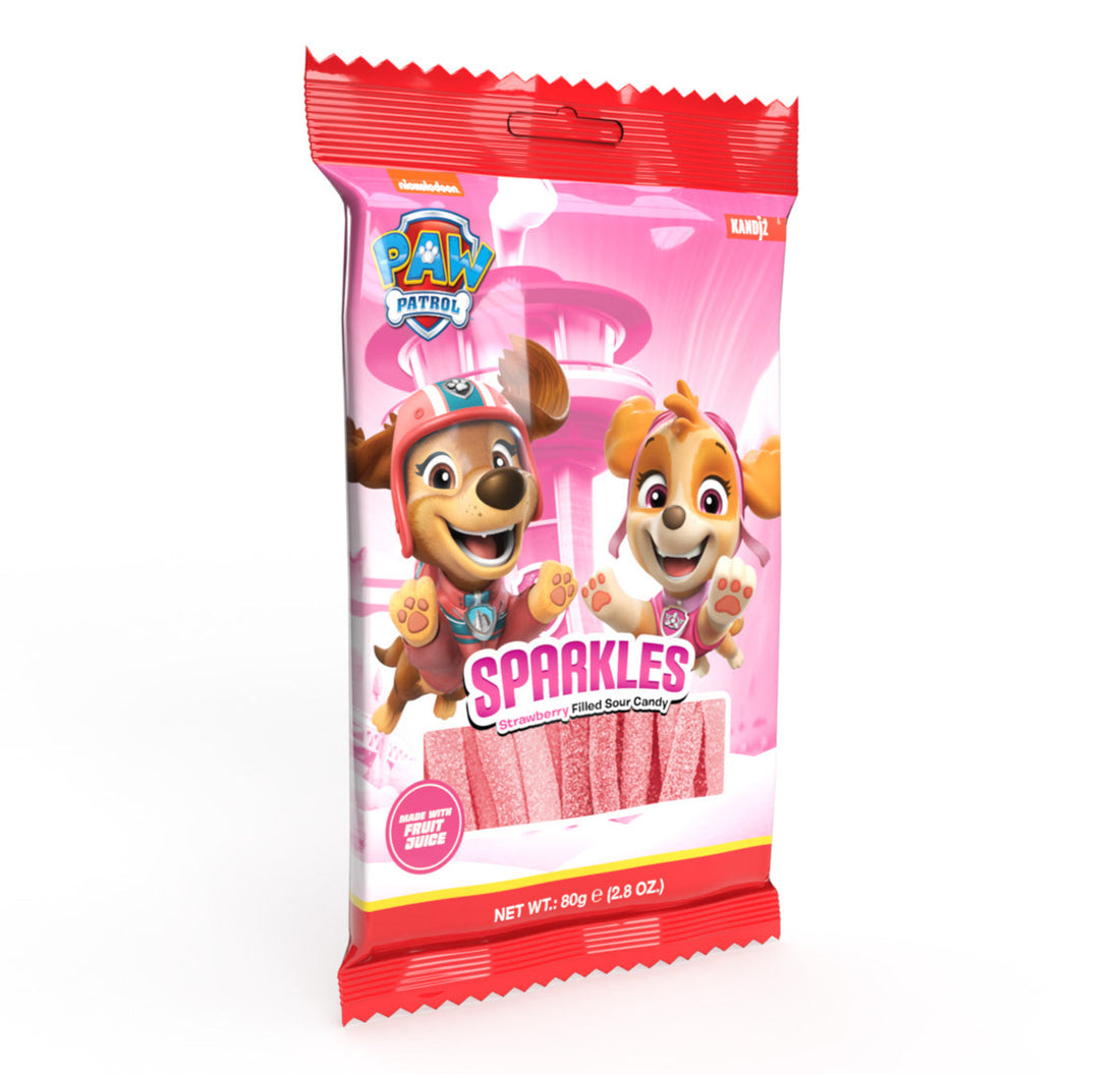 Paw Patrol Strawberry Sour Belts 12pck x 80g (Turkey)