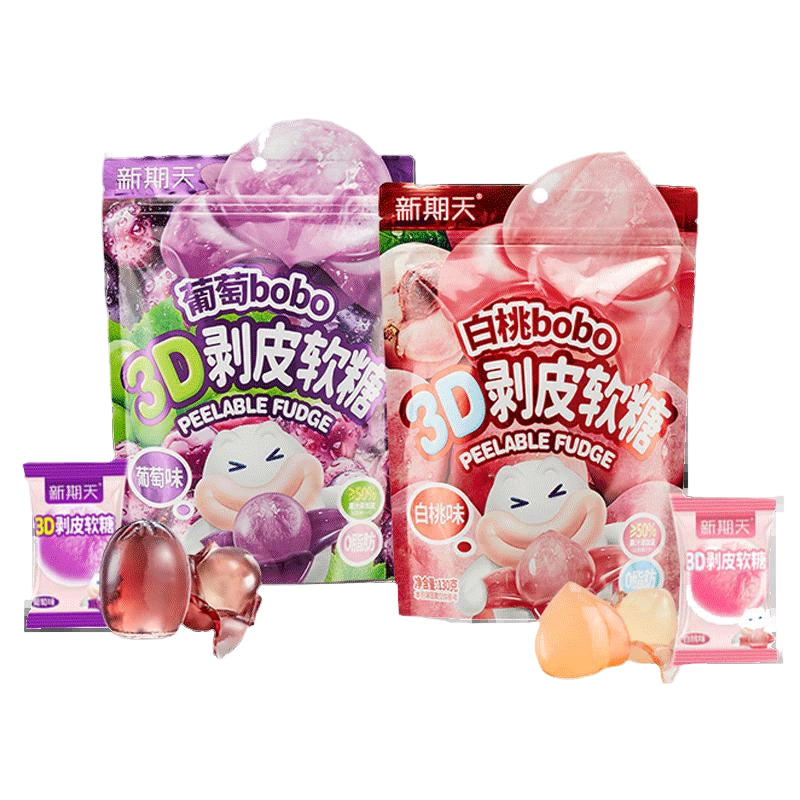 3D Peeling Soft Candy- White Peach Flavor 75g (China)