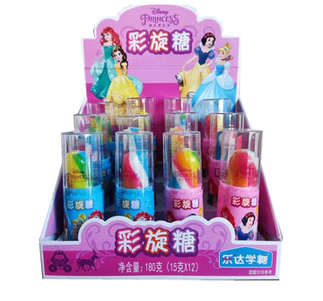 Leda-Disney Princess Colorful Spinning Candy 15g (12pck)