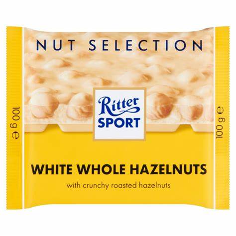 Ritter Sport White Whole Hazelnuts (German)