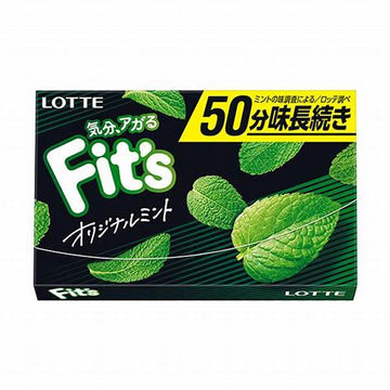 Lotte Fit's Original Mint Chewing Gum Pack of 10 (Japan)
