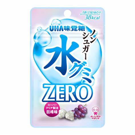 UHA Water Gummy Zero Grape Pack of 10 (Japan)