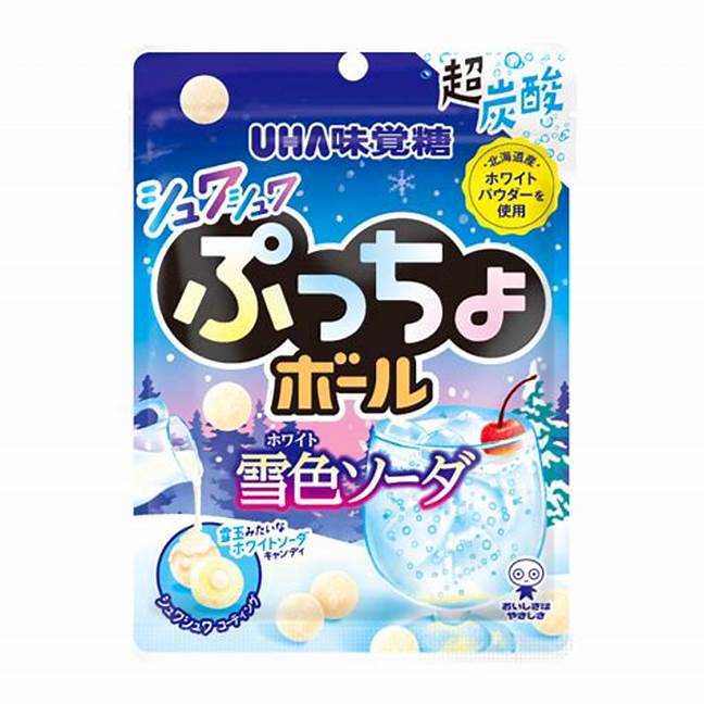 UHA Puccho Ball Snow Soda Pack of 6x46g (Japan)