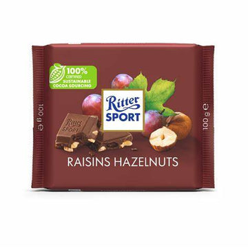 Ritter Sport Milk Chocolate Raisins & Hazelnuts (German)