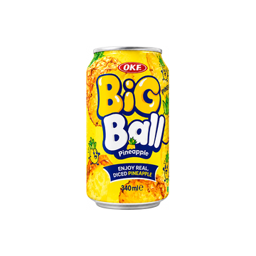 OKF Big Ball Pineapple Flavor Drink 340ml (Korea)