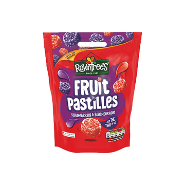 Rowntree's Fruit Pastilles Strawberry & Blackcurrant 143g (UK)