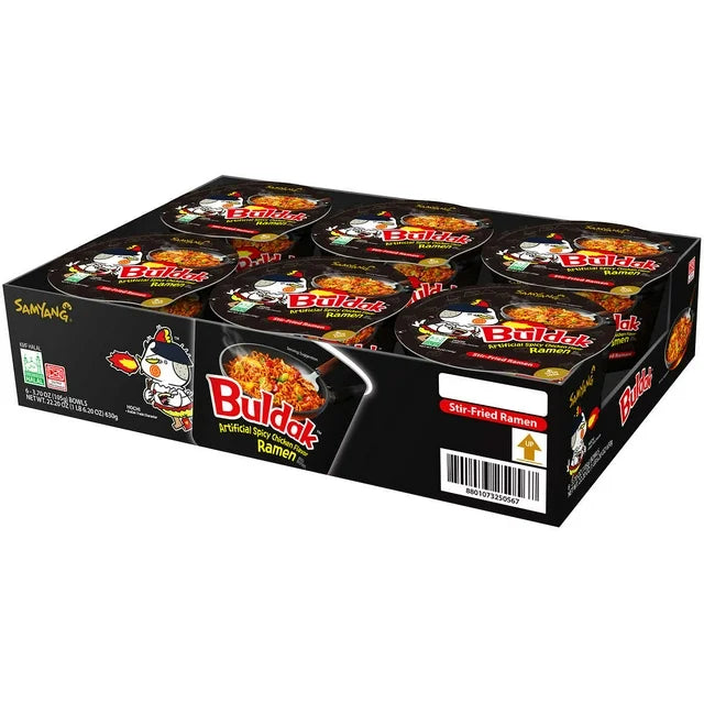 Buldak Spicy Chicken Flavor Ramen Cup 6pck (Korea)