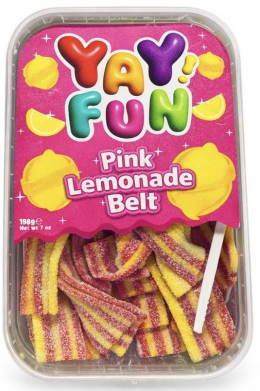 Yay Fun Pink Lemonade Belts 198g (Turkey)