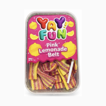 Yay Fun Pink Lemonade Belts 198g (Turkey)