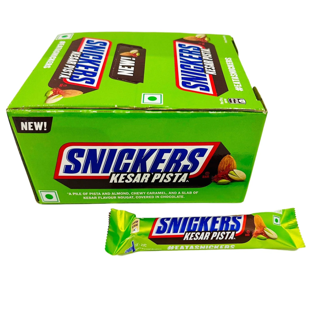 Snickers Kesar Pista Single Bar Box of 15 x42g