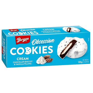 Bergen Cookies - Cream Chocolate & Vanilla 128g (Europe)