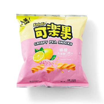 L.H. Koloko Lemon Pink Pea Crackers 48g (Taiwan)