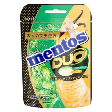 Mentos Duo Melon Soda & Vanilla Ice Cream 45g (Japan)