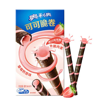 Oreo Wafer Rolls Strawberry Milkshake 50g (China)