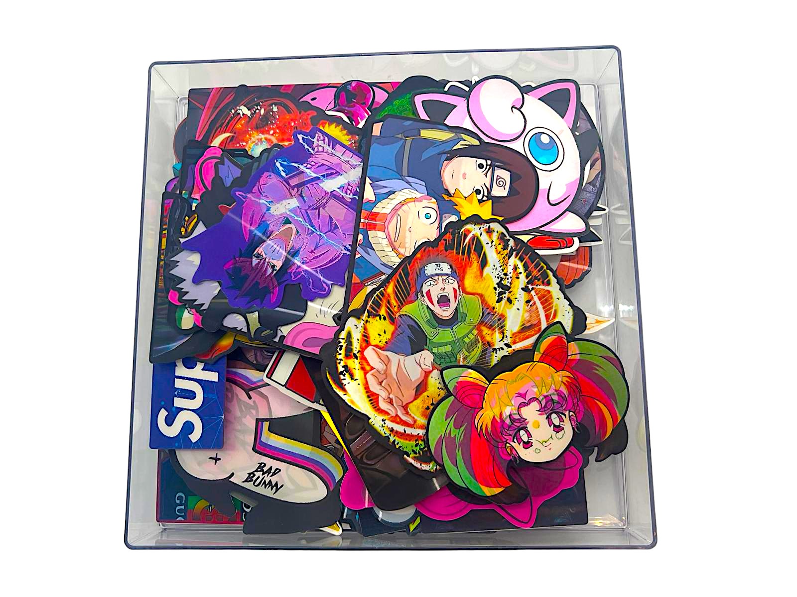 3D Anime & Character Stickers (Large 100 variety pcs)