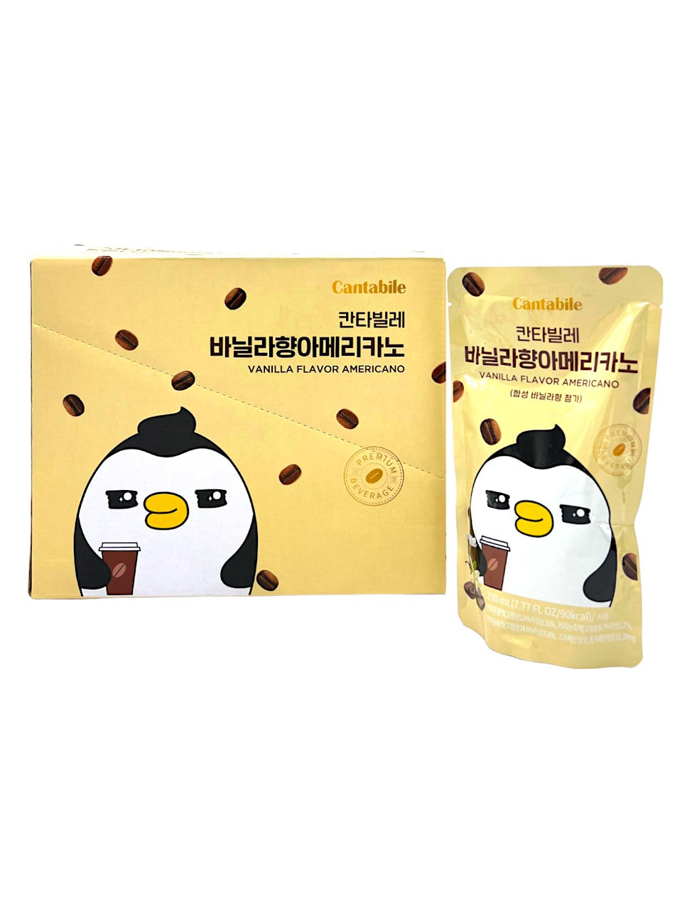 Cantabile Vanilla Americano Pouch Drink pack of 10x230ml (Korea)