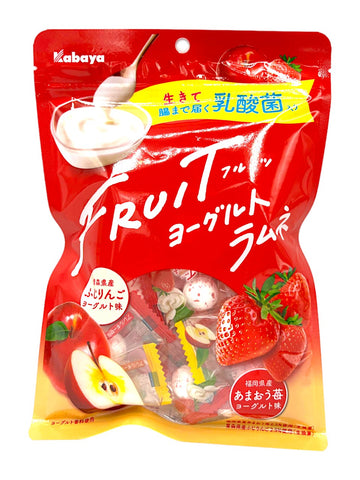 Kabaya Yogurt Ramune Strawberry & Apple Candy box of 6 (Japan)
