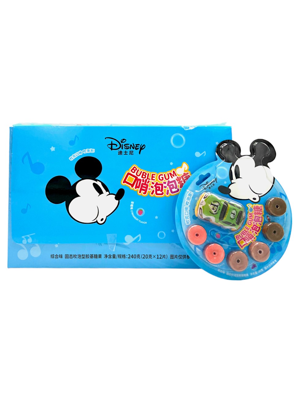BinQi Disney Whistle Bubble Gum Assorted Flavors Pack of12 (China)