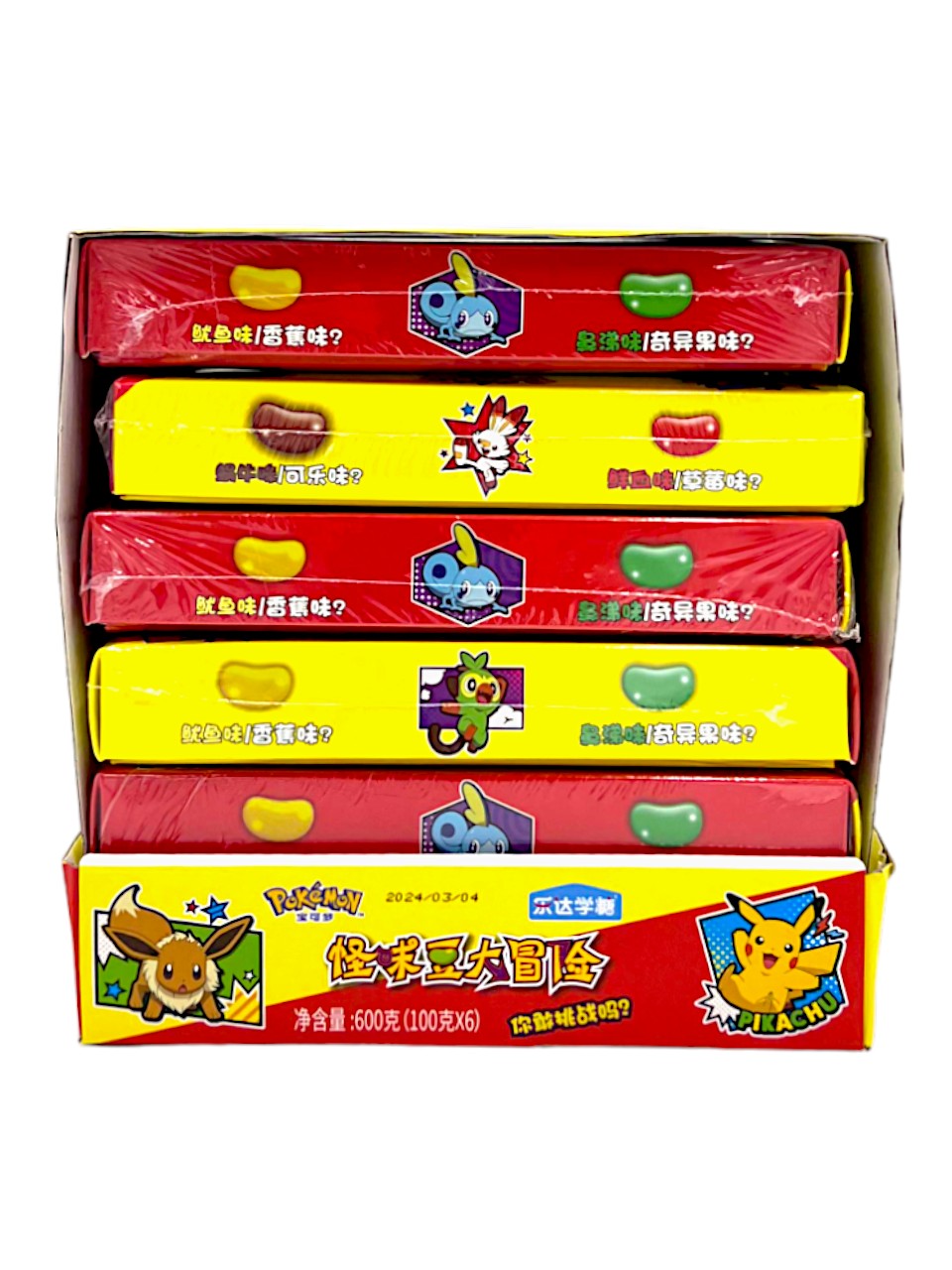 Leda-Pokemon Weird Bean Candy 6 Flavor Mix 100g (6pck)