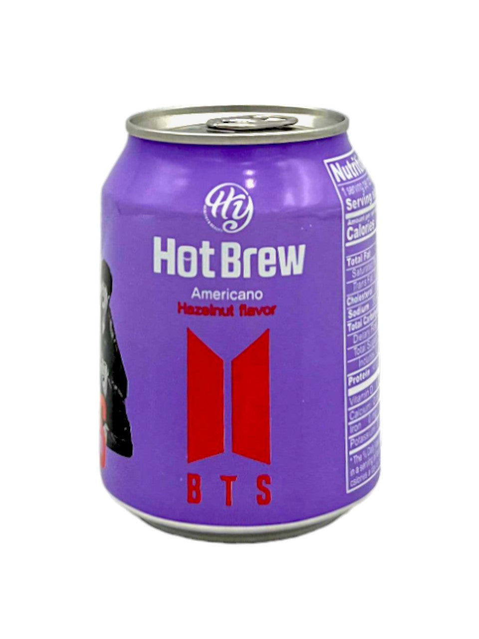 BTS Hot Brew Carbonated Americano Hazelnut Coffee 238 mL