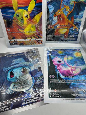 Van Gogh Pokémon variety premium selection 3D posters 10pck