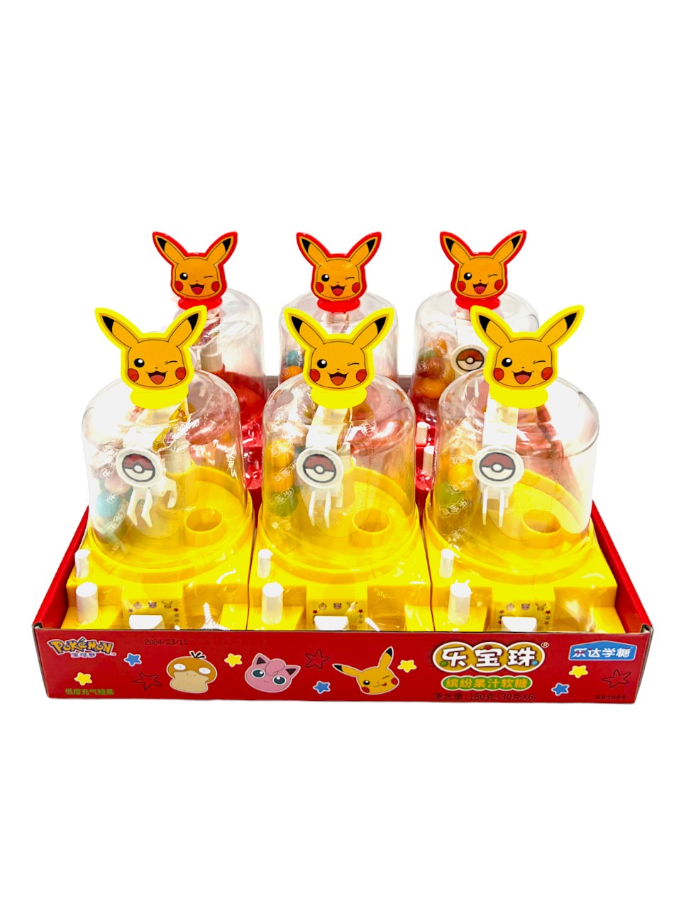 Leda-Pokemon Ball Soft Candy Sugar Grabber Packing 30g (6pck)