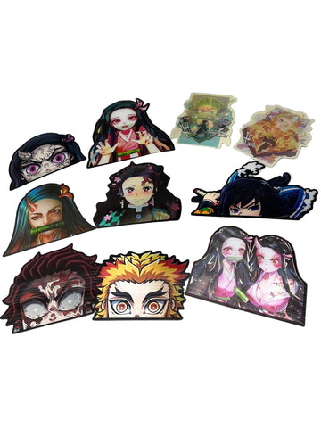 Demon Slayer premium selection 3D stickers 10pck