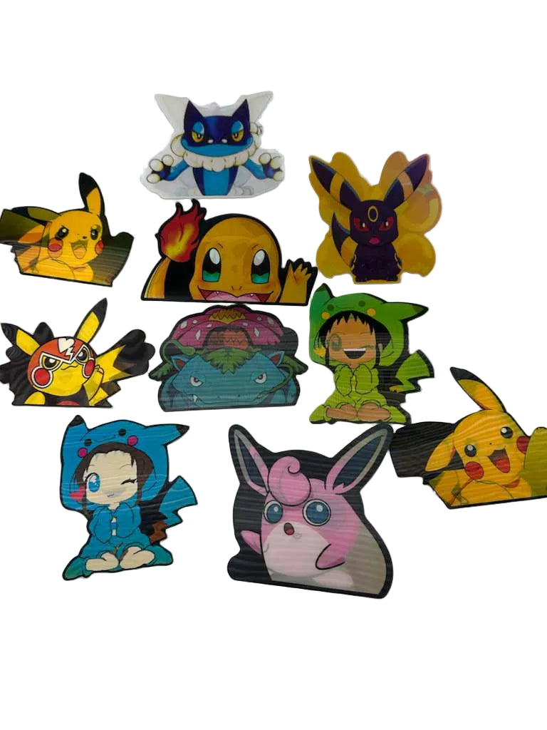 3D Anime -  Pokémon premium selection stickers 10pck