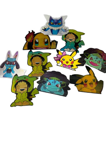 Pokémon premium selection 3D stickers 10pck