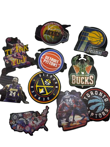 Basketball premium selection 3D stickers 10pck