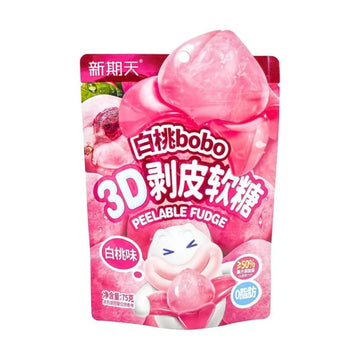 3D Peeling Soft Candy- White Peach Flavor 75g (China)